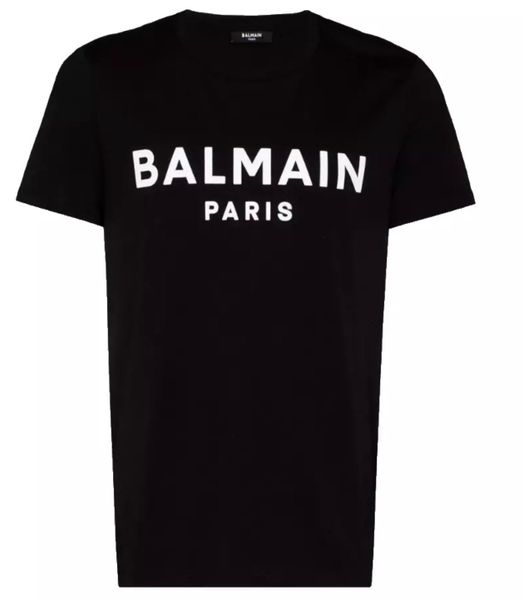 Balmain Paris T-Shirt Herren Flocked Logo günstig online kaufen