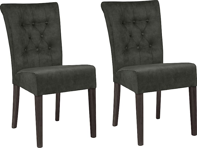 Home affaire Esszimmerstuhl »Queen BESTSELLER«, (Set), 2 St., Samtvelours, günstig online kaufen