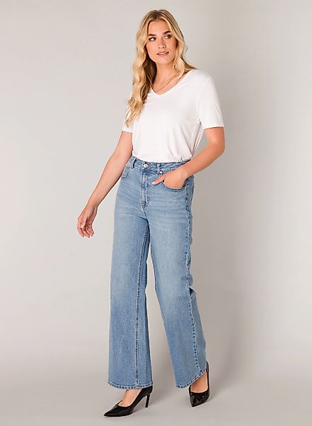 Base Level Weite Jeans "Amy", mit Waschung günstig online kaufen