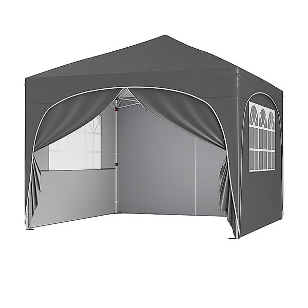 COSTWAY Faltpavillon, mit 4 Seitenteilen, Gartenzelt günstig online kaufen