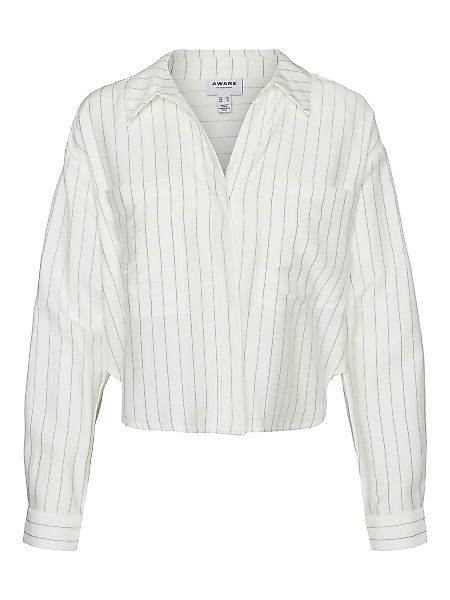 VERO MODA Kurze Langarm Hemd Damen White günstig online kaufen
