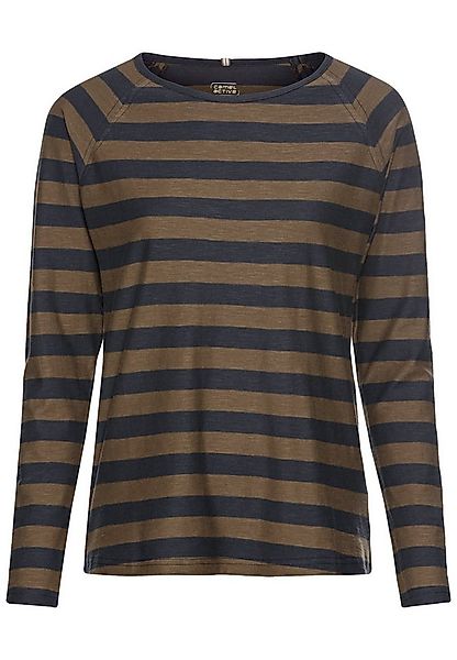 camel active Langarmshirt Streifenshirt aus reiner Baumwolle günstig online kaufen
