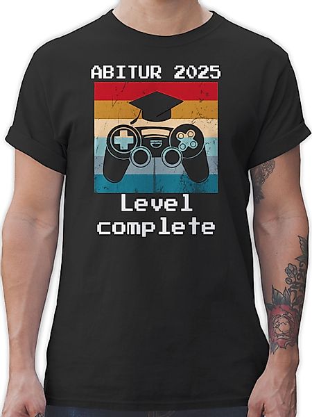 Shirtracer T-Shirt Abitur 2025 Level Complete günstig online kaufen