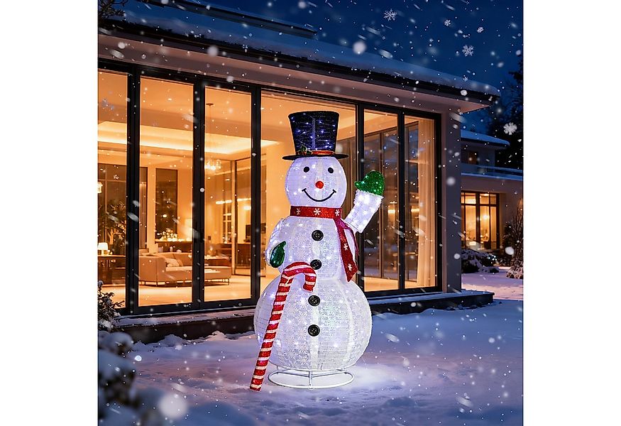 LALAHO Schneemann LED-Schneemann Weihnachten deko, 170cm mit 240 LEDs Weihn günstig online kaufen