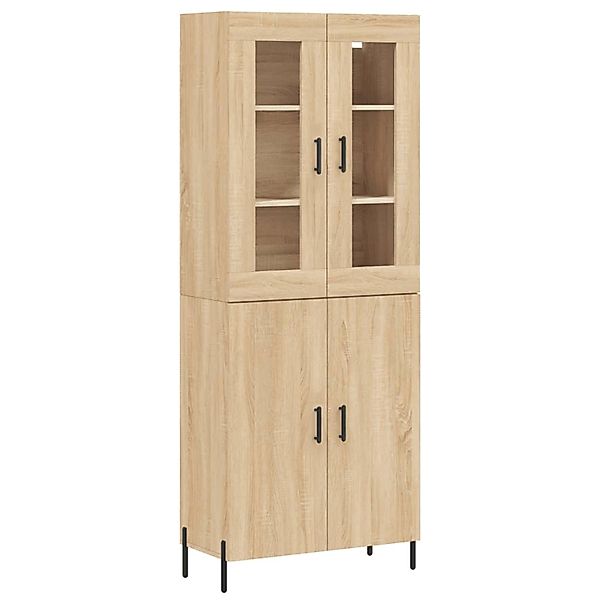 vidaXL Highboard Sonoma-Eiche 69,5x34x180 cm Holzwerkstoff 3198220 günstig online kaufen
