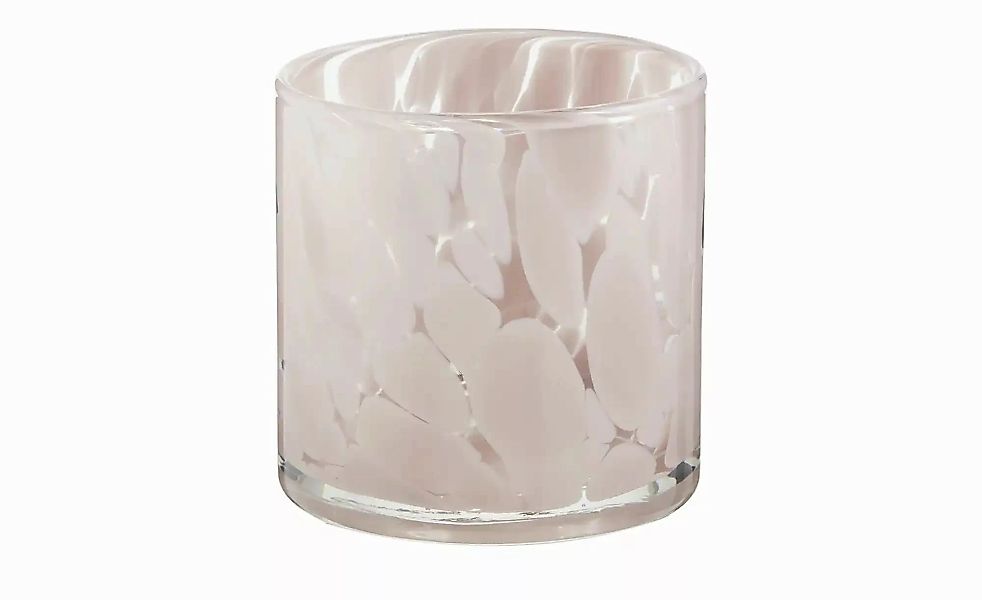 HOME STORY Teelichtglas   ¦ rosa/pink ¦ Glas ¦ Maße (cm): H: 10  Ø: 10 Acce günstig online kaufen