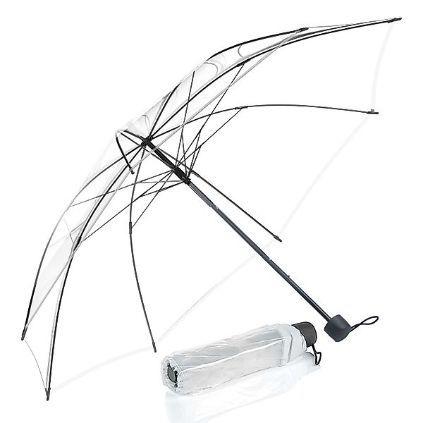 Goods+Gadgets Stockregenschirm, Eleganter Regenschirm in transparent günstig online kaufen