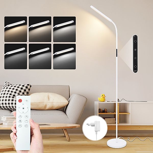 Nettlife LED Stehlampe Touch Dimmbar Schwarz günstig online kaufen