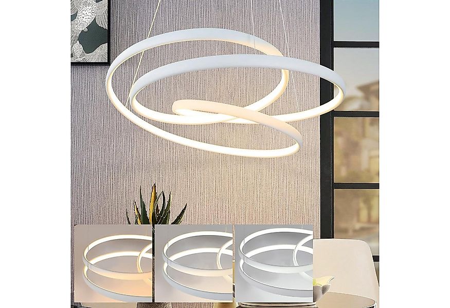 Nettlife LED Pendelleuchte Hängelampe Esstisch Pendelleuchte Schwarz, Dimmb günstig online kaufen