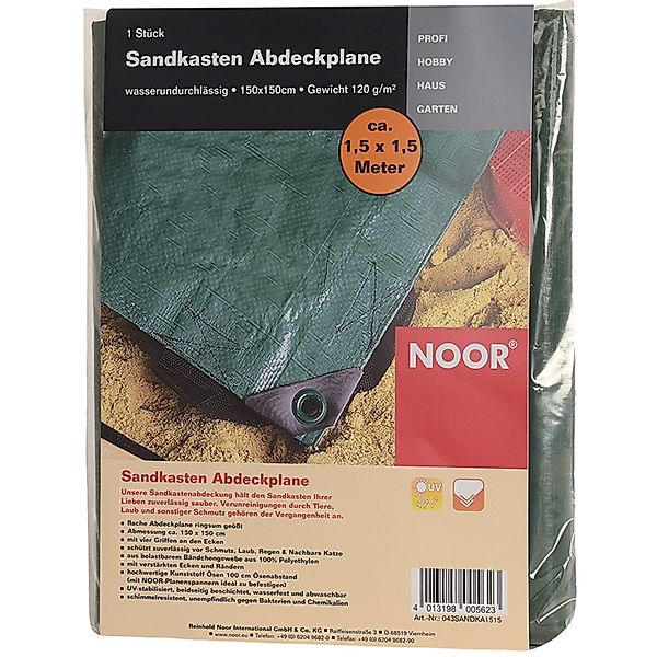NOOR Sandkasten-Abdeckplane Abdeckung 1,5x1,5 m - Sandkastenplane mit verst günstig online kaufen