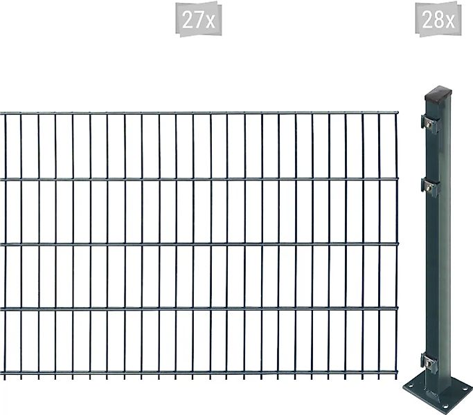 Arvotec Doppelstabmattenzaun "EASY 83 zum Aufschrauben", Zaunhöhe 83 cm, Za günstig online kaufen
