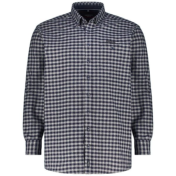 CASA MODA Freizeithemd mit Karomuster Farbe blau Größe: 4XL günstig online kaufen
