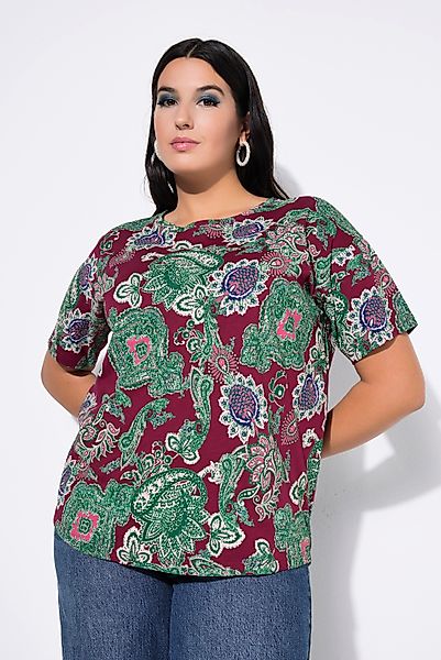 Studio Untold T-Shirt T-Shirt Paisley-Print Halbarm günstig online kaufen