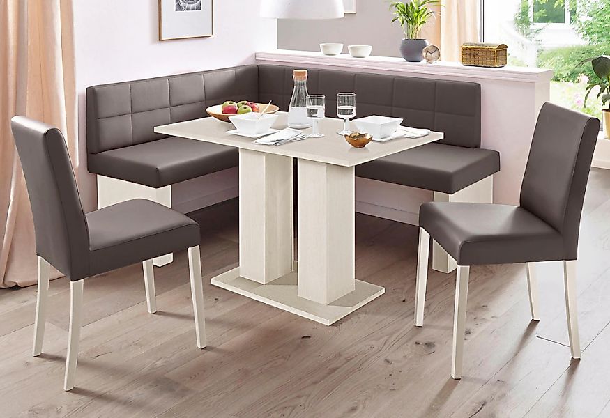 massivline&more Eckbankgruppe "Anna" Set, 4 Stk. tlg. mit 2 Stühlen mit mas günstig online kaufen