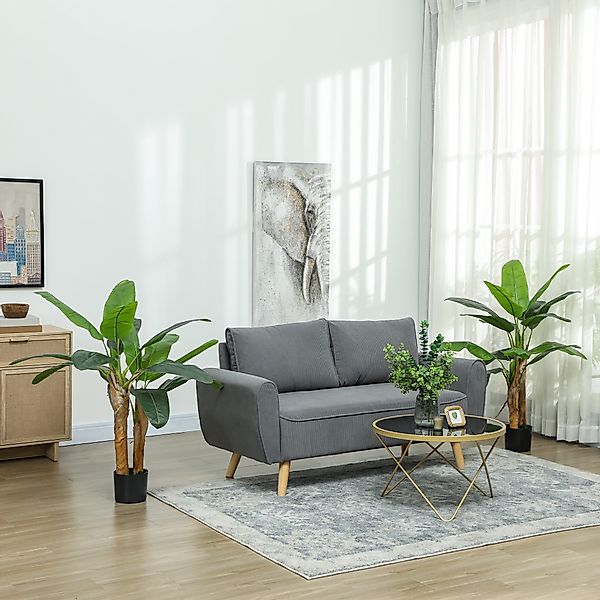 HOMCOM Künstlicher Bananenbaum 2er Set groß 120 cm Kunstpflanze, Künstliche günstig online kaufen