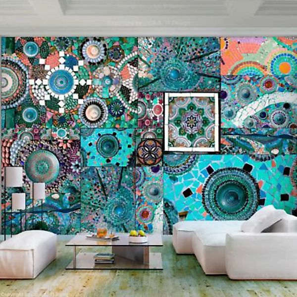 artgeist Fototapete Colourful Mosaic mehrfarbig Gr. 300 x 210 günstig online kaufen