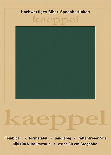 Kaeppel Spannbettlaken "Spannbettlaken Biber" 100% Baumwolle, kuschelig wei günstig online kaufen