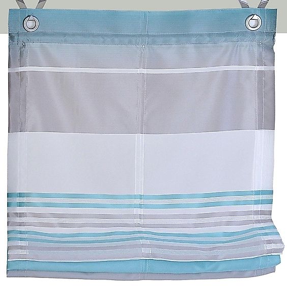 Kutti Raffrollo "Jamaica" mit Hakenaufhängung ohne Bohren freihängend halbt günstig online kaufen