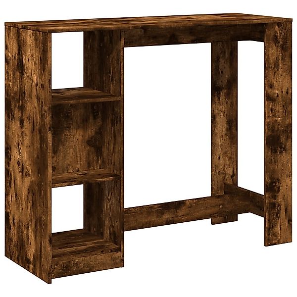 vidaXL Esstisch Bartisch mit Regal Räuchereiche günstig online kaufen