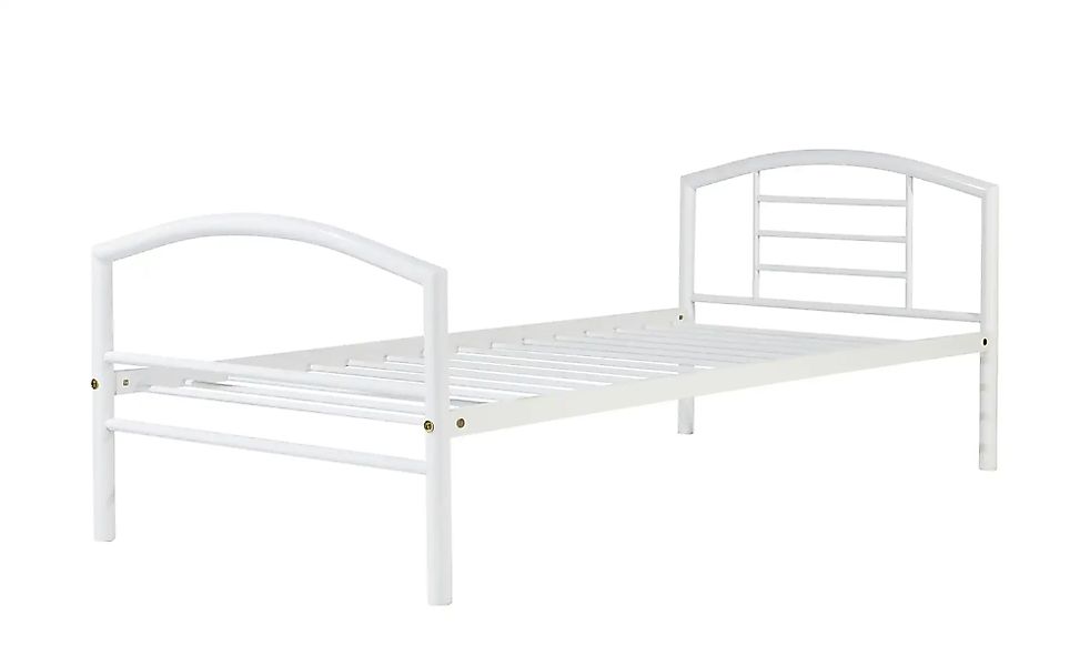 Metallbett  Karina ¦ weiß ¦ Maße (cm): B: 97 H: 79 Betten > Bettgestelle - günstig online kaufen