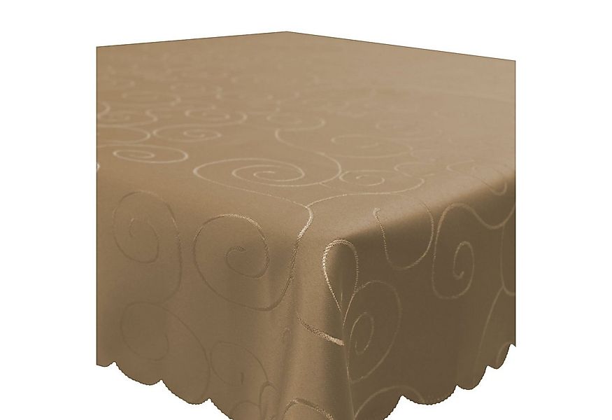 Haus und Deko Tischdecke Tischdecke Damast Ornamente eckig Circle Struktur günstig online kaufen