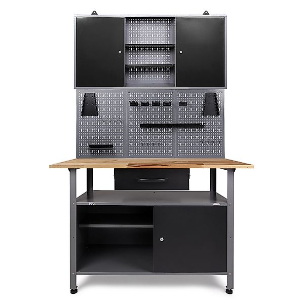 Ondis24 Werkbank Set Klaus 120 cm 1 Schrank Werkstatt günstig online kaufen