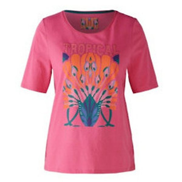 Oui  T-Shirt Rundhals T-Shirt für Damen in unifarben günstig online kaufen