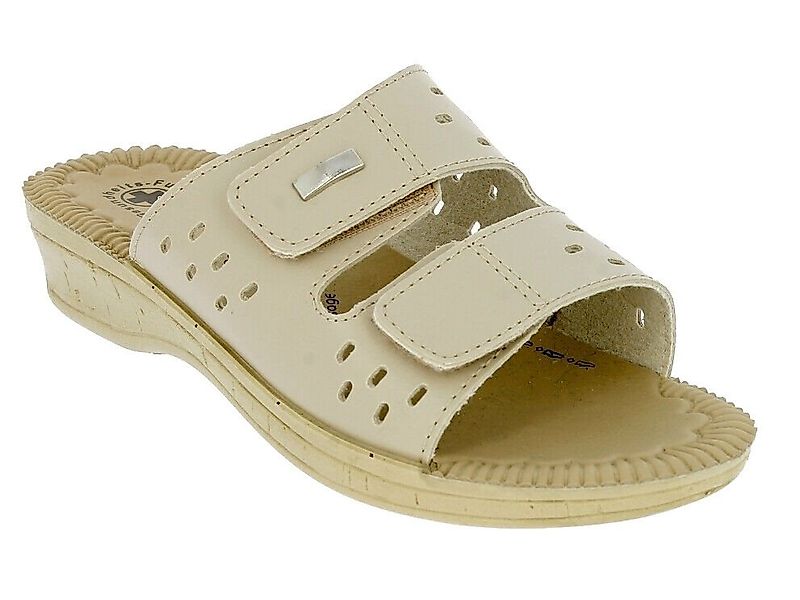 emeco Damen Pantoletten Schlappen Latschen mit Soft Fußbett Sandalette 3 Fa günstig online kaufen