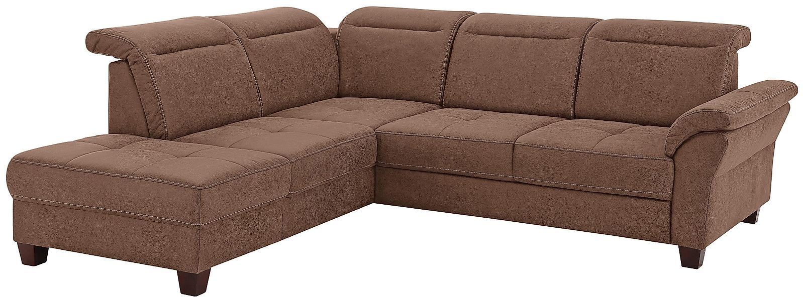 Home affaire Ecksofa "Solvei L-Form" wahlweise auch mit Kopfteilverstellung günstig online kaufen