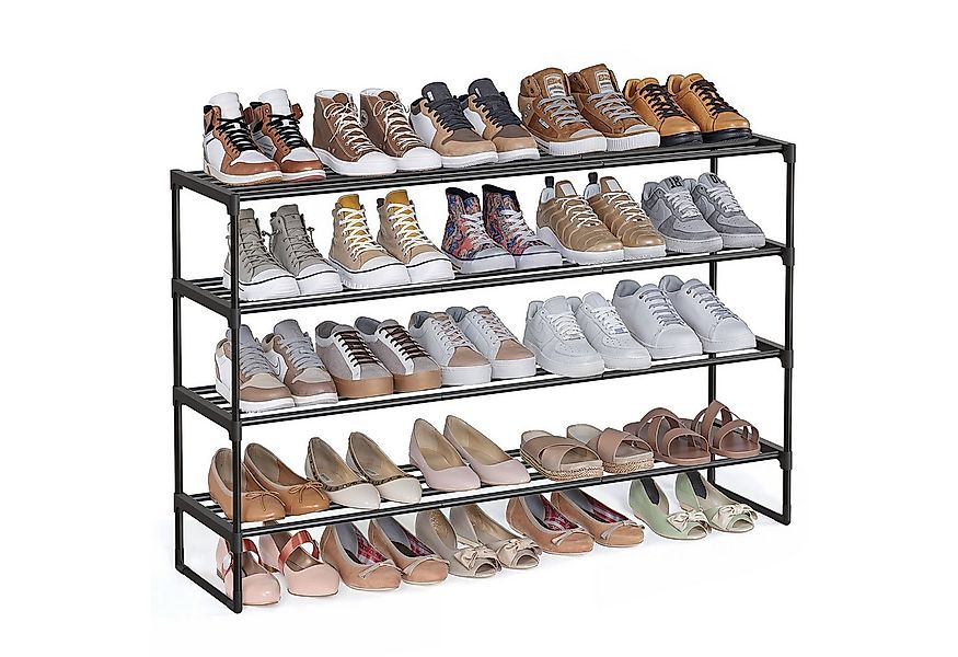 SONGMICS Schuhregal Schuhaufbewahrung, Schuhregal 2/3/5/10 Ebenen, Schuhstä günstig online kaufen