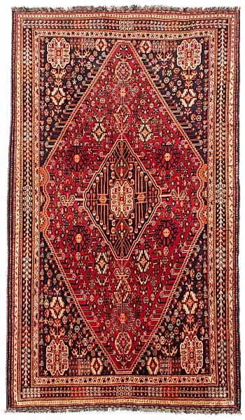 morgenland Wollteppich »Shiraz Medaillon Rosso 280 x 165 cm«, rechteckig günstig online kaufen