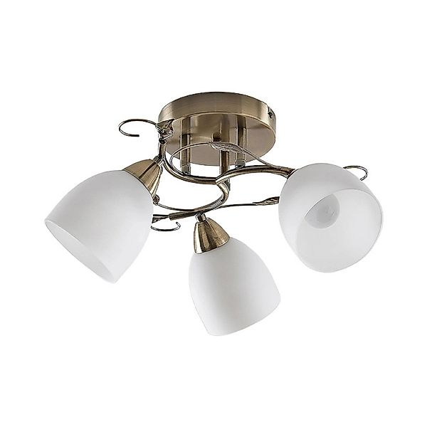 Lindby Deckenlampe Thaddeus 9624901 in Weiß aus Metall 3-flammig E14 Wohnzi günstig online kaufen