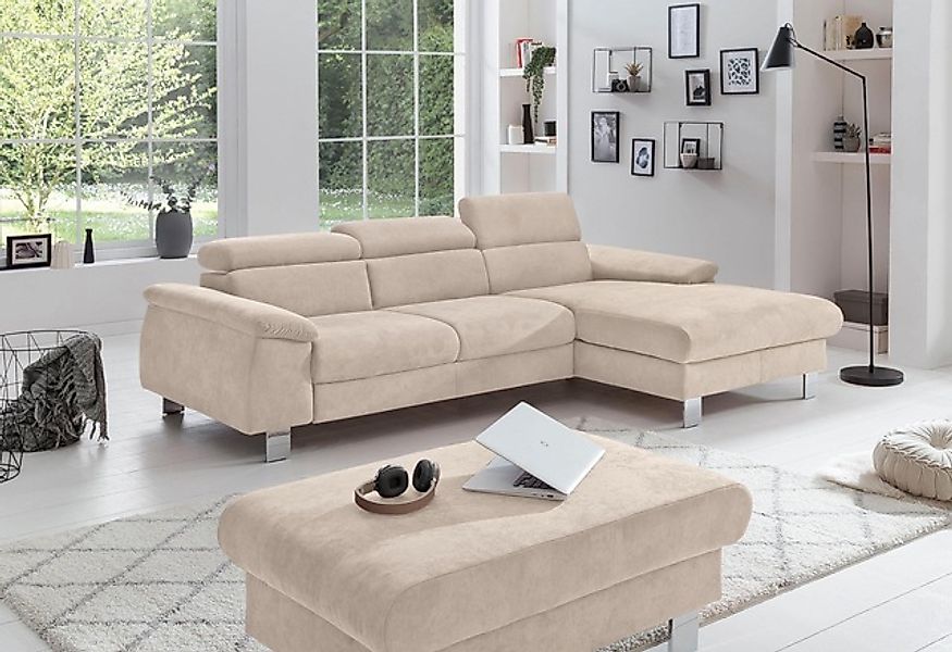 COTTA Polstergarnitur »Komaris L-Form, B: 242 bzw. 100 cm (Set: Ecksofa & H günstig online kaufen