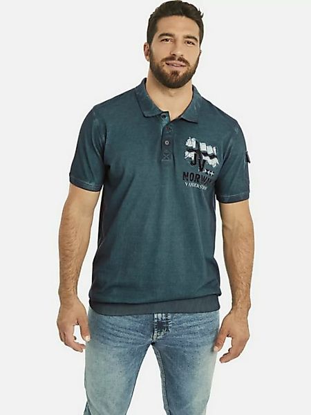 Jan Vanderstorm Poloshirt ALSING mit stylischer Tasche am Ärmel günstig online kaufen