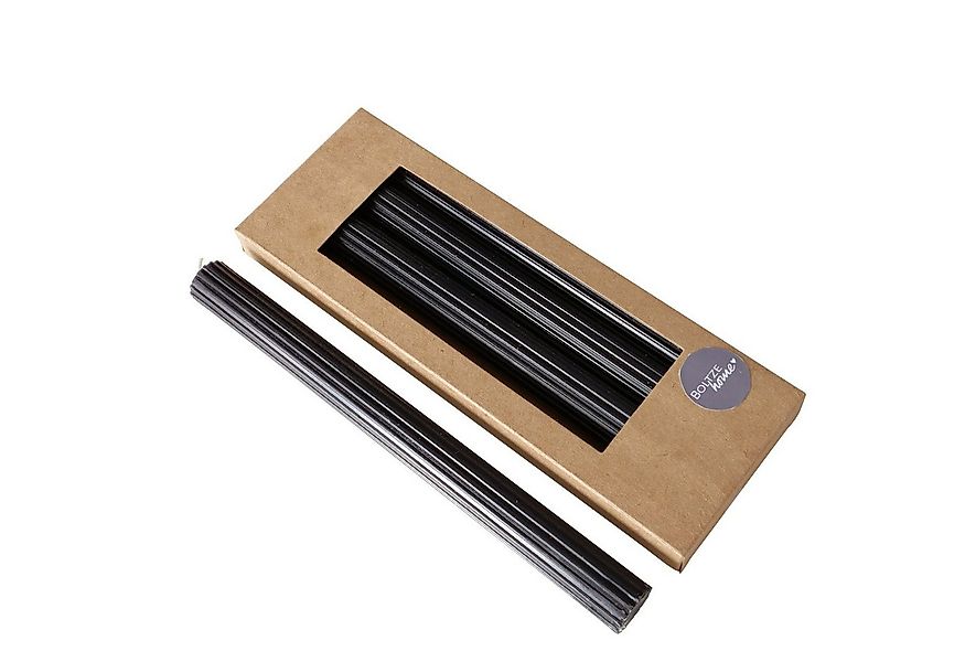BOLTZE Tafelkerze Stabkerze Classic, 4-teilig, 25 cm hoch, Schwarz (1-tlg) günstig online kaufen