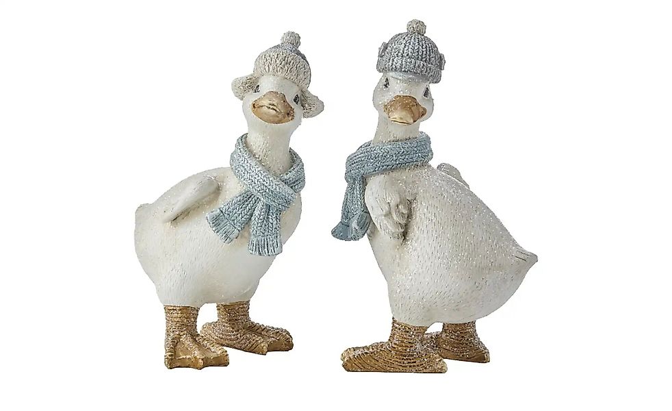 HOME STORY Deko Figur Gans  sortiert   ¦ weiß ¦ Polyresin (Kunstharz),Stein günstig online kaufen