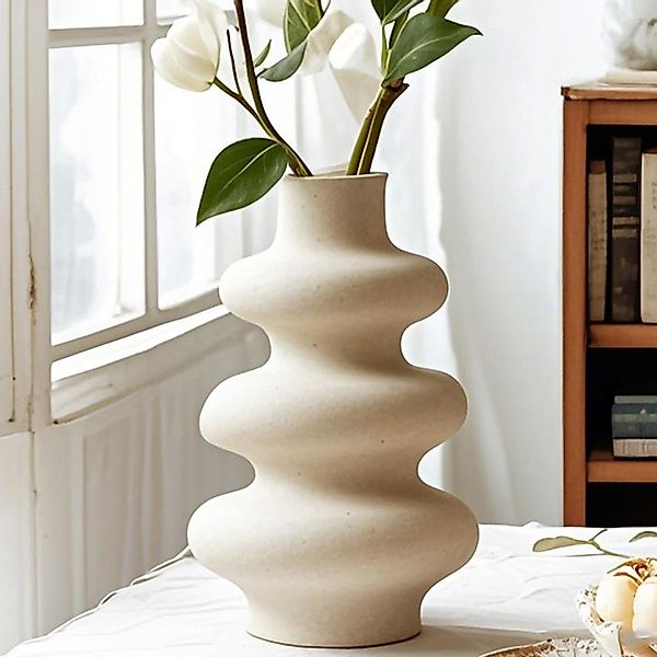 Masbekte Dekovase Keramik Vase, Matte Pampasgrasvase, günstig online kaufen