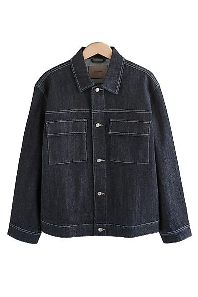 Next Jeansjacke EDIT Denim-Jacke mit abgesetzten günstig online kaufen