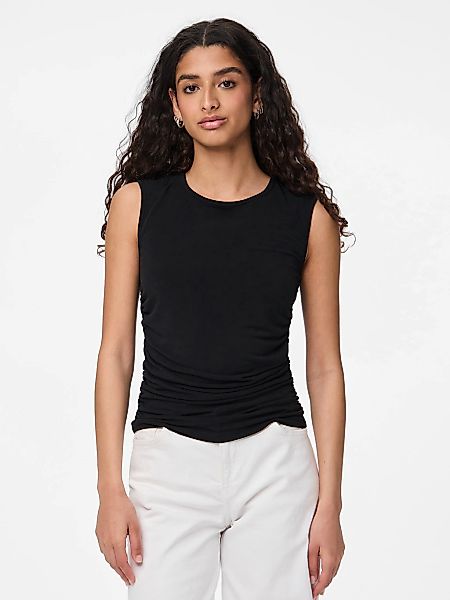 pieces Shirttop "PCMADISON SL RUCHING TOP NOOS BC" günstig online kaufen