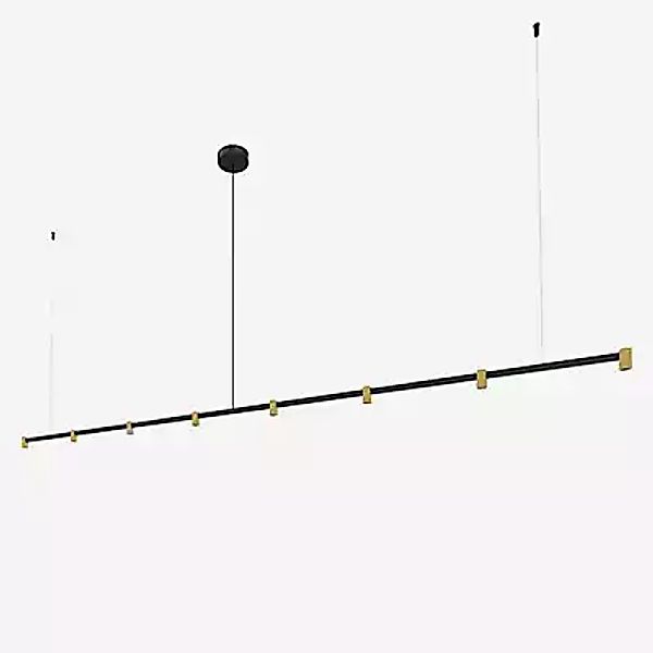 Wever & Ducré Trace 3.0 Pendelleuchte LED linear - 8-flammig, schwarz matt/ günstig online kaufen