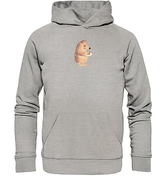 Mr. & Mrs. Panda Hoodie Igel Kuchenstück Größe XXL - Heather Grey - Geschen günstig online kaufen