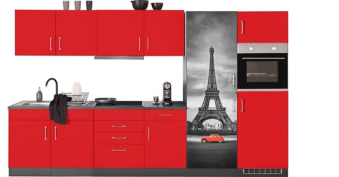 KOCHSTATION Küchenzeile »KS-Paris – Küchen mit einzigartigen Fotomotiven au günstig online kaufen