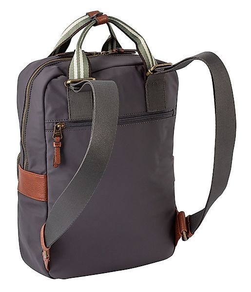 camel active Rucksack "Bari" aus hochwertigem matten Nylon mit gestreiftem günstig online kaufen