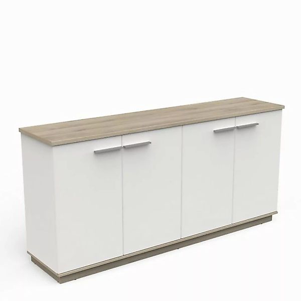 habeig Küchenbuffet Küchenschrank Singleküche weiß 178x85 cm 55kg 178cm bre günstig online kaufen