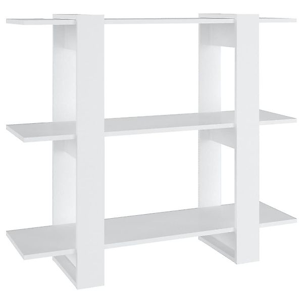 vidaXL Bücherregal Bücherregal/Raumteiler Weiß 100×30×87 cm, günstig online kaufen