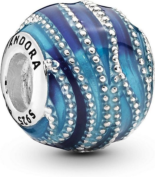Pandora Kettenanhänger Pandora Blaue Welle Charm 797012ENMX Anhänger günstig online kaufen