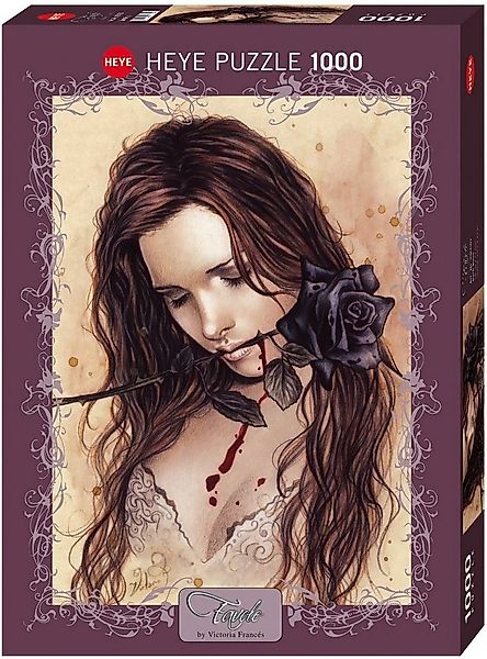 HEYE Puzzle Dark Rose, 1000 Puzzleteile, Made in Germany günstig online kaufen