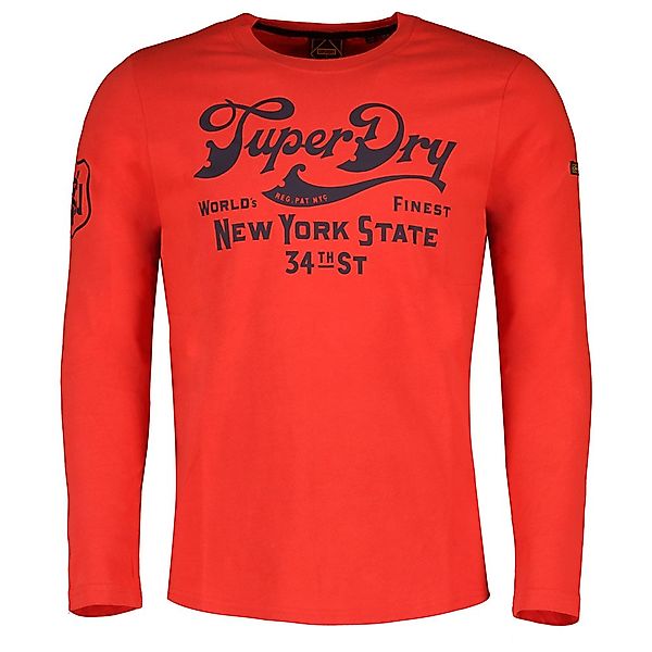 Superdry Script Style Workwear Langarm-t-shirt L Americana Red günstig online kaufen