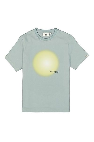 Garcia Print-Shirt Salbeigrünes T-Shirt mit Brustprint günstig online kaufen