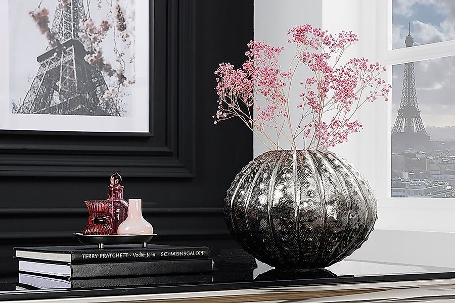 riess-ambiente Dekovase ABSTRACT 30cm silber (Einzelartikel, 1 St), Wohnzim günstig online kaufen